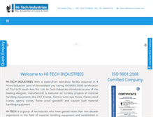 Tablet Screenshot of hitechcranes.com